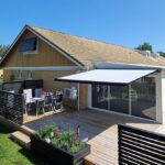 Terrassmarkis monterad av sunsafe i Linköping